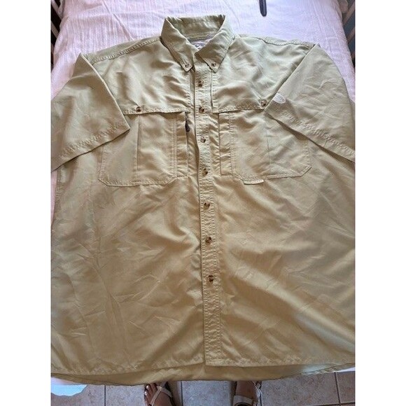 Drake Waterfowl Systems Shirt Mens Size XL Khaki Vented Fishing Hunting Camp - Picture 1 of 6